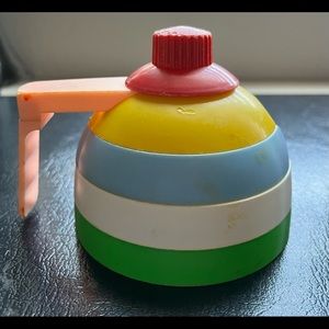 Stacking Toys (2) - tea kettle stacking toy & alphabet cubes -Child Guidance Toy